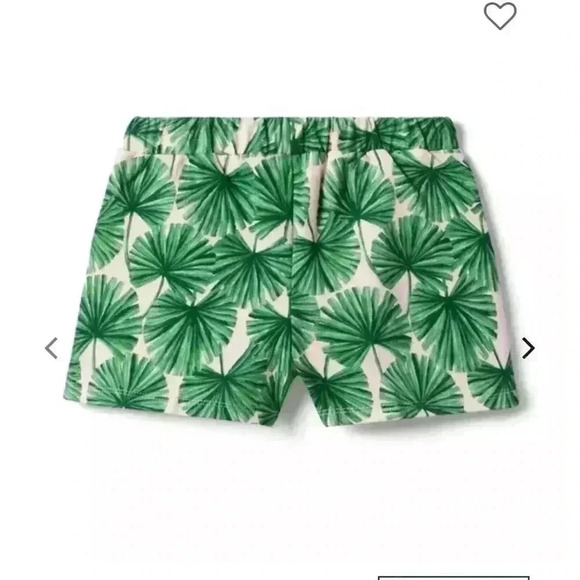 Janie and Jack tropical palm shorts girls size 4 - Picture 3 of 7